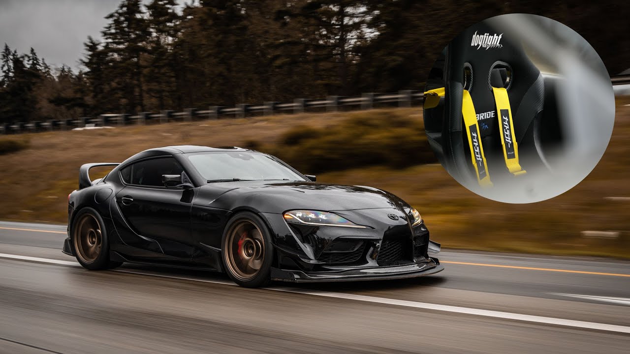 Getting my SUPRA ready for the TRACK! Harness Install + More Parts!