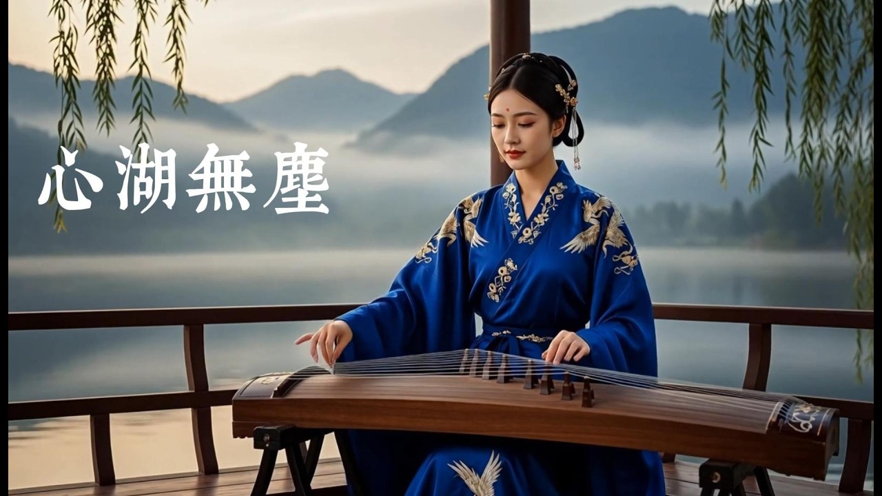 《心湖無塵》心靈放鬆療癒音樂｜一曲清風洗塵心 ｜古琴｜竹笛｜萧｜古筝｜二胡｜