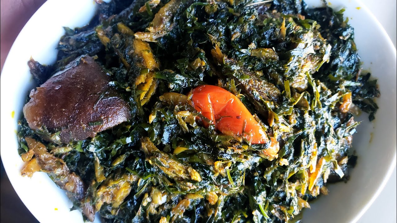#erurecipe#howtocookeru#spinach HOW TO COOK ERU/OKAZI SOUP WITH SPINACH. CAMEROONIAN VEGETABLE DISH