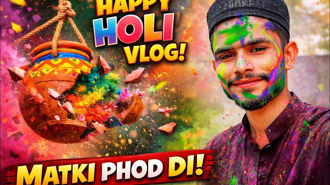 Happy Holi Vlog 2026 💥 Matki Phod Di! Rangon Ka Dhamaal 🎨 | Holi Celebration Special