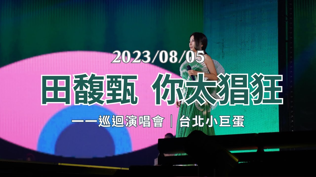 田馥甄Hebe ：你太猖狂 一一巡迴演唱會 台北終場 Live 2023/08/05 特A1區 CC字幕