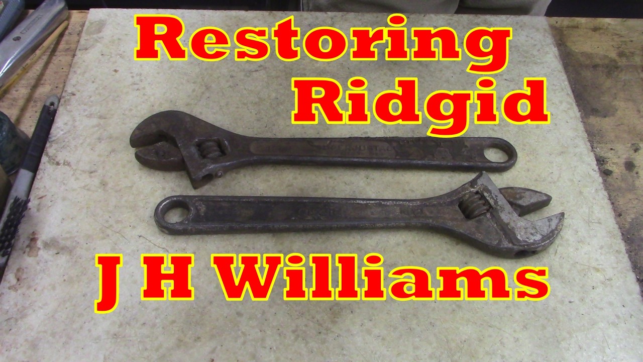 Восстановление двух разводных ключей RIDGID и J H WILLIAMS.