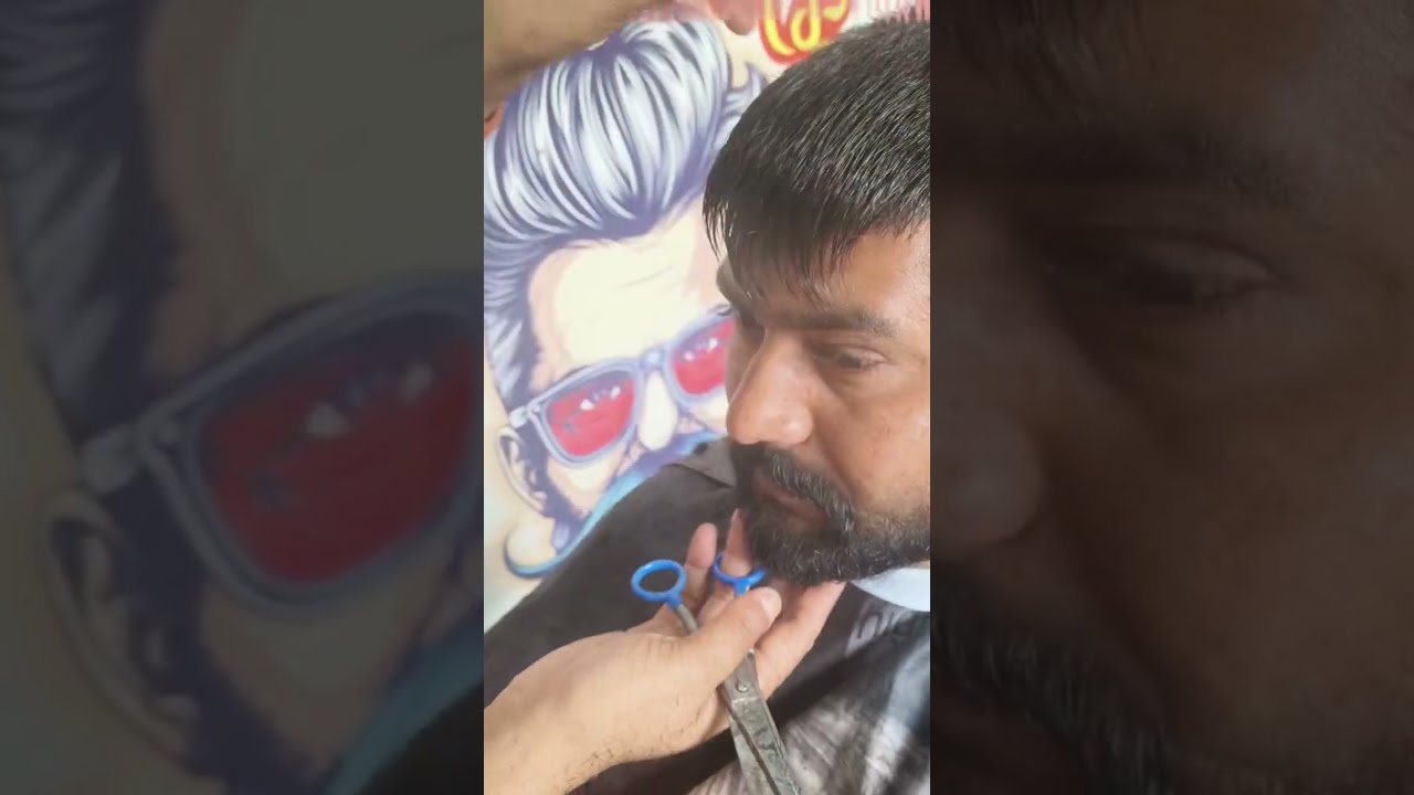 Indian man haircut series 43