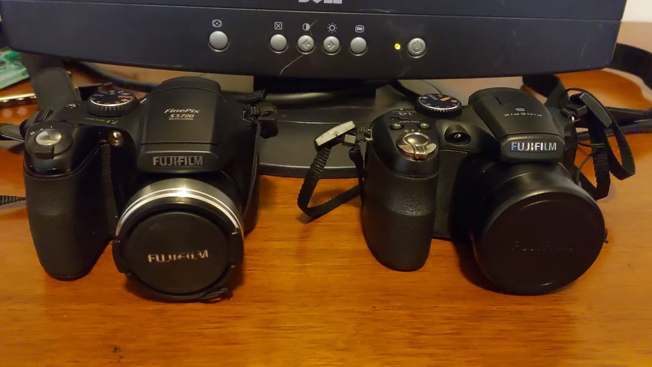 Two Large Fujifilm Point and Shoot Digital Cameras - Fujifilm FinePix S5700 & Fujifilm FinePix S2950