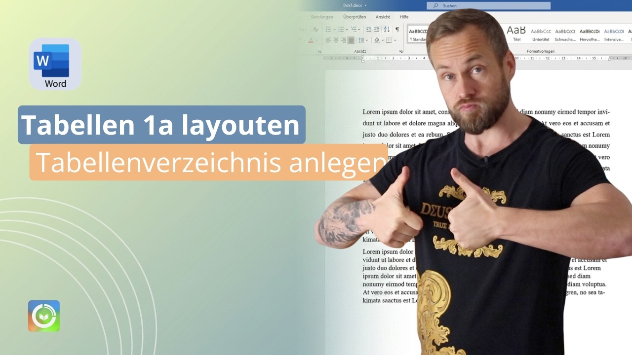 Tabellen formatieren & Tabellenverzeichnis in Word erstellen – der ultimative Tabellen-Guide
