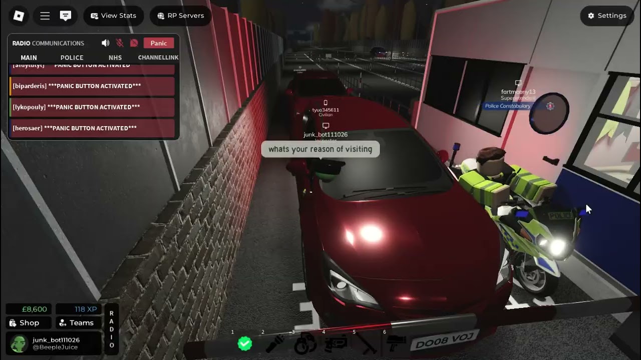 Eurotunnel, Border Roleplay (Roblox) Gameplay