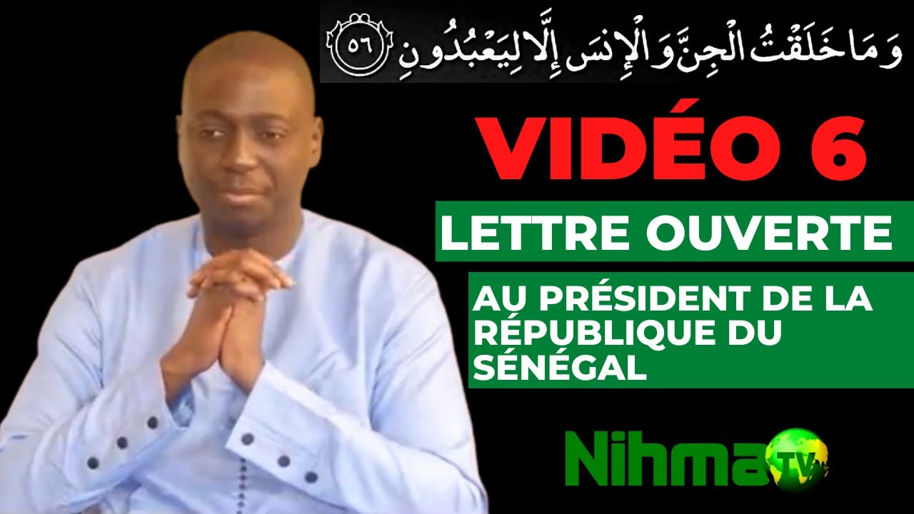 vidéo 6 - Série I: Lettre ouverte au Président de la République.