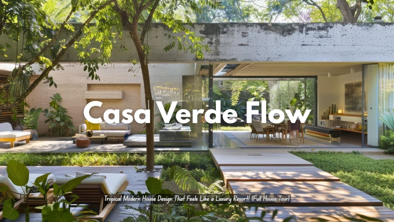 Inside the “Casa Verde Flow House” 🌿 | Tropical Modern House Design That Feels Like a Luxury Resort!
