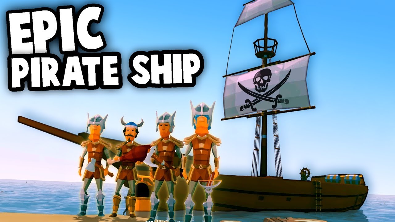 How to BUILD a PIRATE SHIP!  EPIC Adventures & Plunder! (Ylands Multipalyer Gameplay Funny Moments)