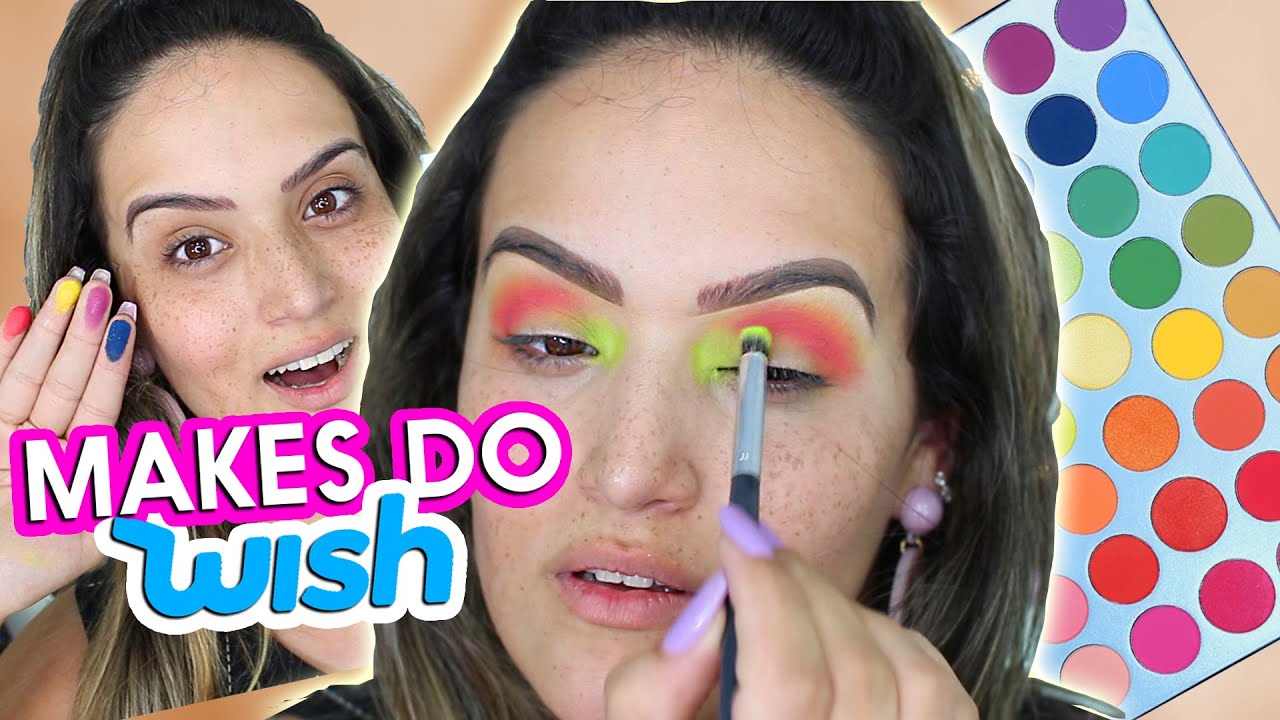 Comprinhas de makes do WISH (CHINA) | TESTANDO