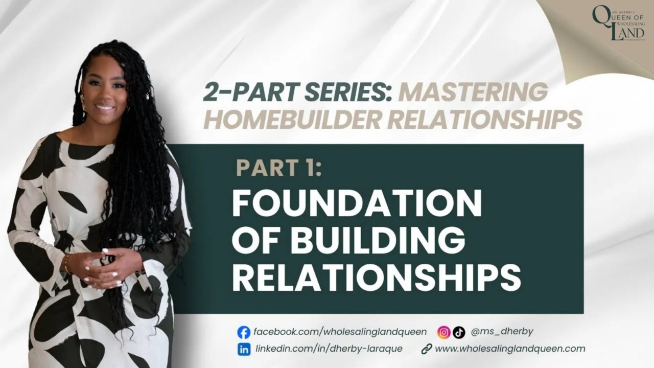 Mastering Homebuilder Relationships | Wholesaling Land | Talking With A Land Acqusition Specialist