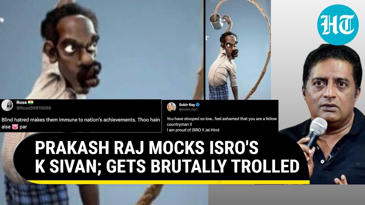 'Sick': Actor Prakash Raj Roasted For Mocking ISRO's K Sivan | Chandrayaan-3 Landing