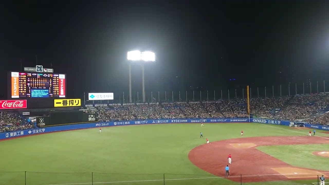 村上選手バックスクリーン3本目!　打つ予感しかなかった!!!
