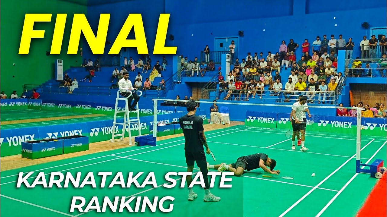 PRAKASH RAJ/KUSHAL RAJ VS KISHAL/SUMITH | KARNATAKA STATE RANKING BADMINTON MEN'S DOUBLES FINAL 