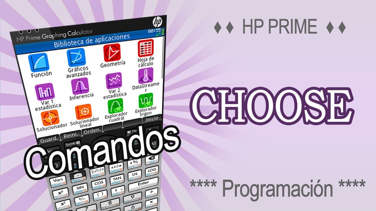 HP Prime programación: Comando CHOOSE