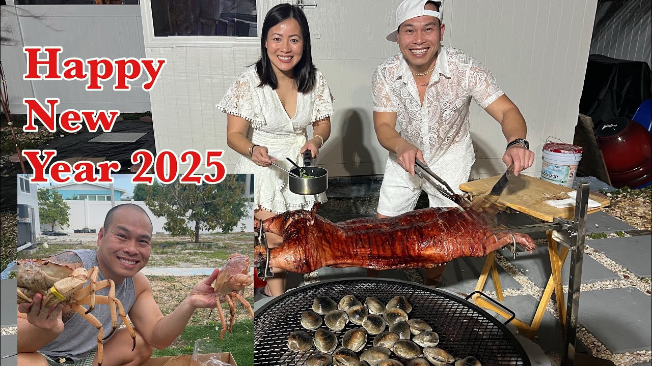 CRISPY SKIN ALERT! New Year Pig Roast Perfection 😍🔥2025 | Happy New Year! | LuuLinh TV