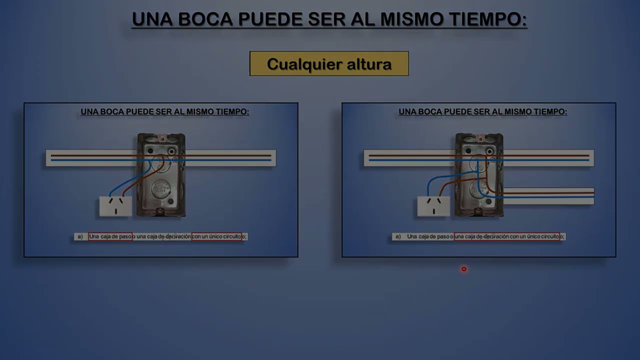 (EXTRACTO) - Alturas de BOCAS que son cajas de PASO y/o DERIVACION