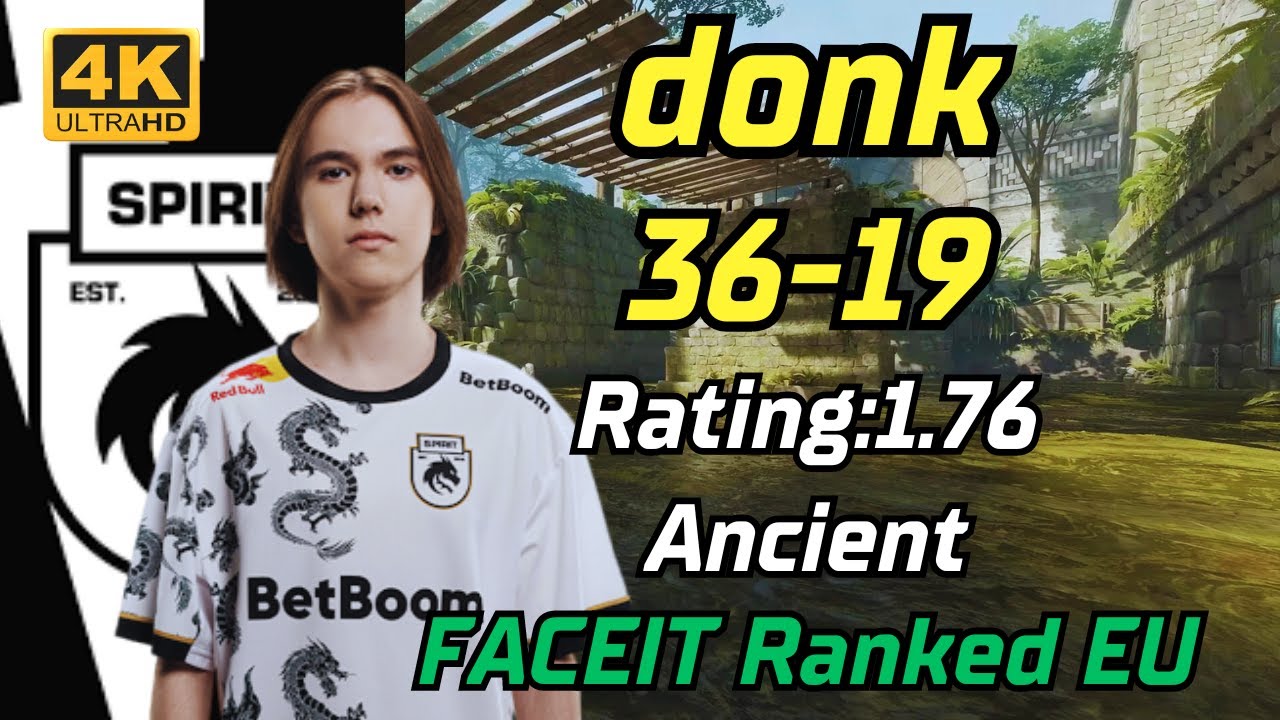 donk 36Kills rating:1.76 (Ancient) | FACEIT Ranked EU | Jun 20, 2024 #cs2 #pov