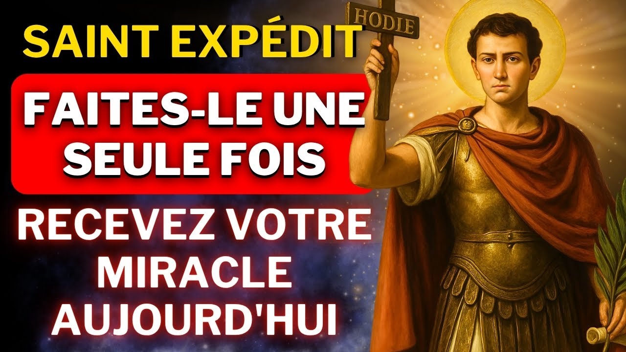 ✝️PRIÈRE TRÈS PUISSANTE à SAINT EXPÉDIT - POUR DES CAUSES DIFFICILES - DÉBLOQUER TOUTE SITUATION