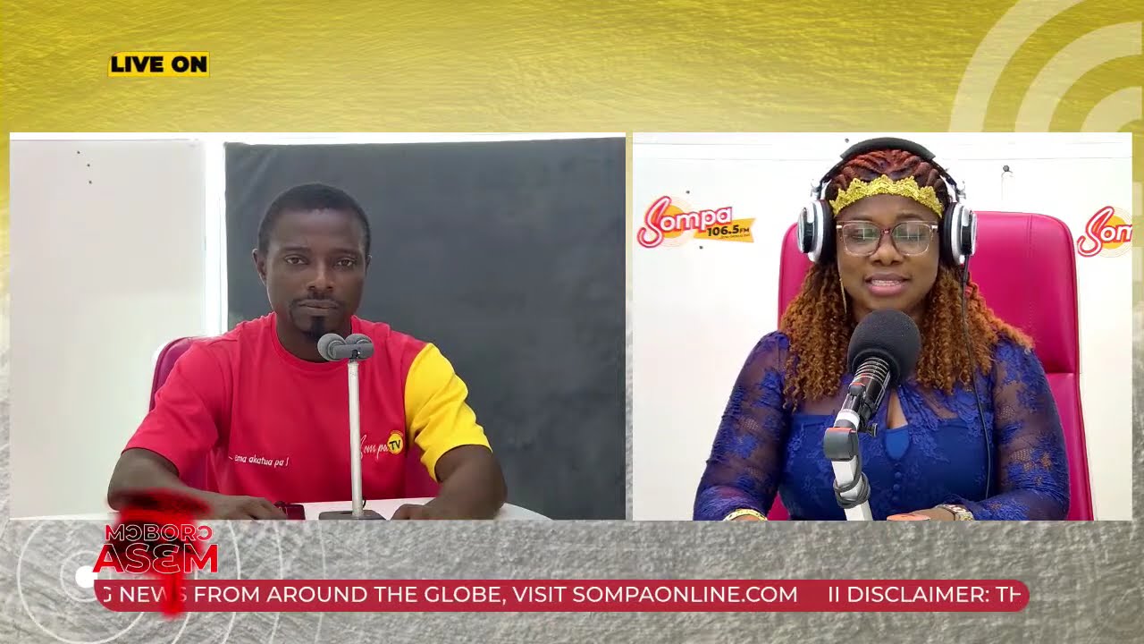 MↃBORↃ ASEM LIVE ON SOMPA 106.5 FM WITH OHENEYERE YEBOAA & APAM DADAA [02-26-26] BY AUGUSTINE