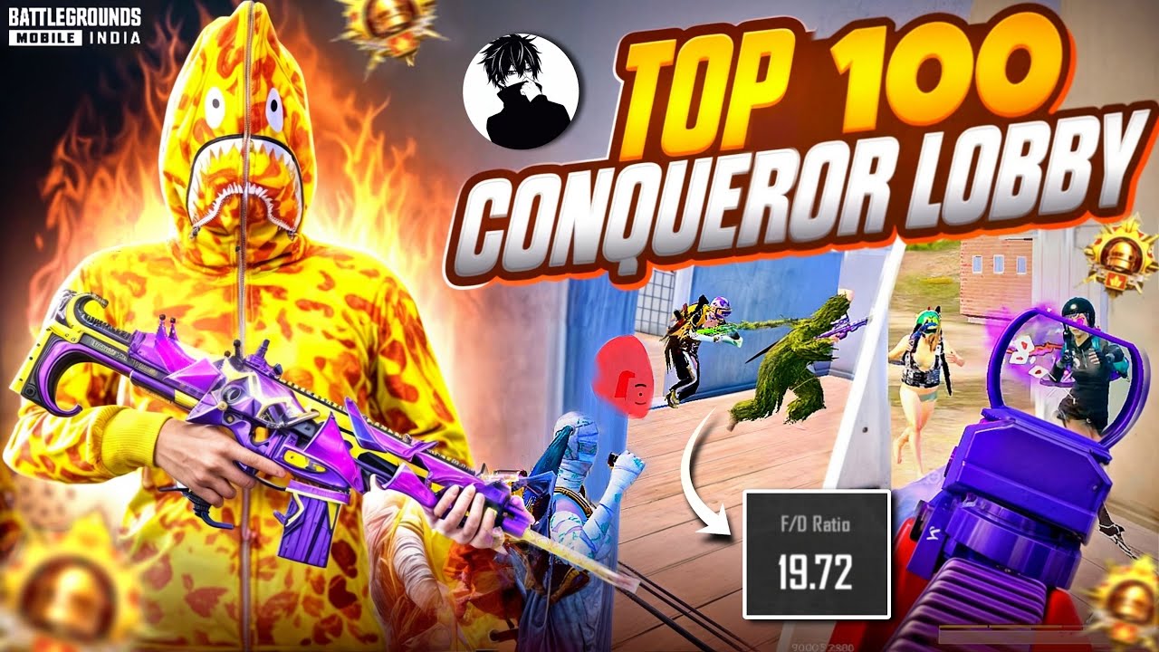 Bixi Op vs TOP 100 Conqueror Lobby 🔥 BGMI