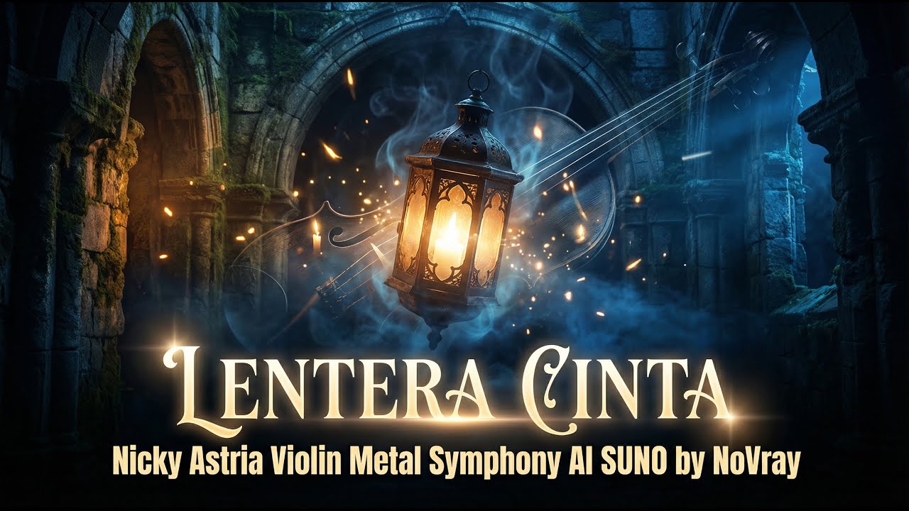 Nicky Astria – LENTERA CINTA | Cover Violin Metal Symphony | AI SUNO by NoVray