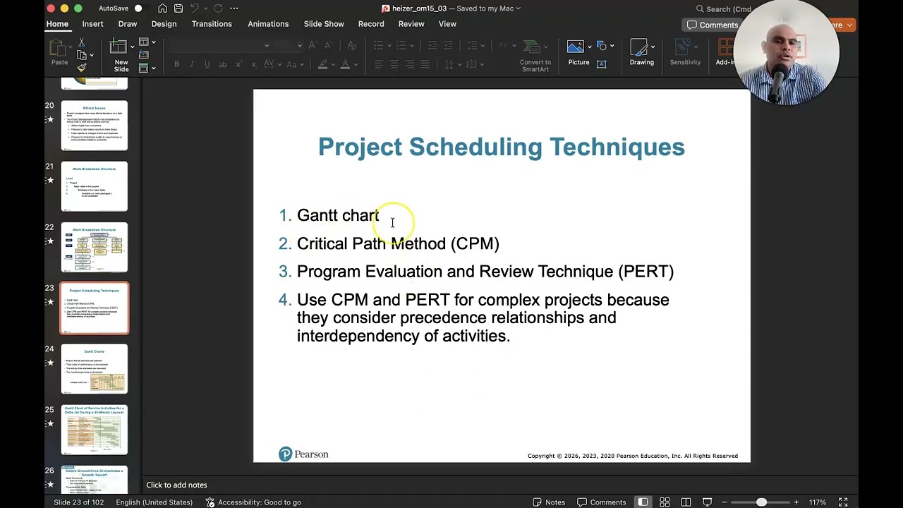 3. Project Management: Work breakdown structures and Gantt charts