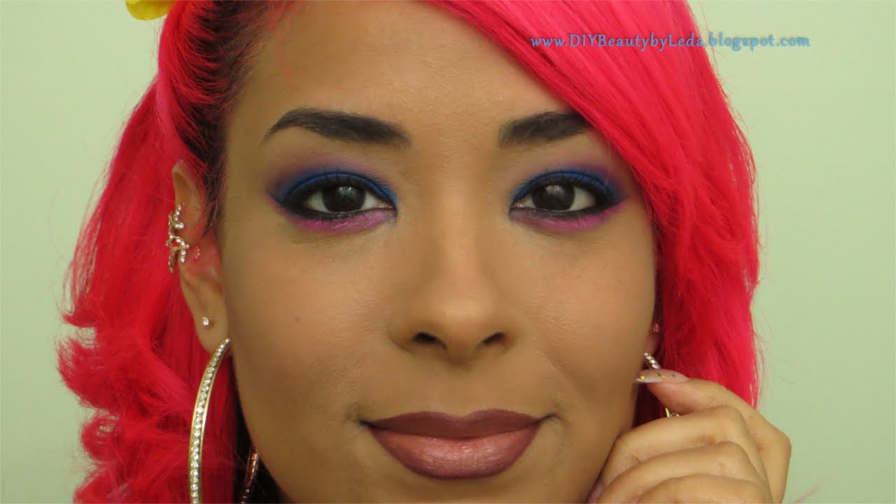 DIYB- Blue Shadow Smoked out with Purple and Pink
