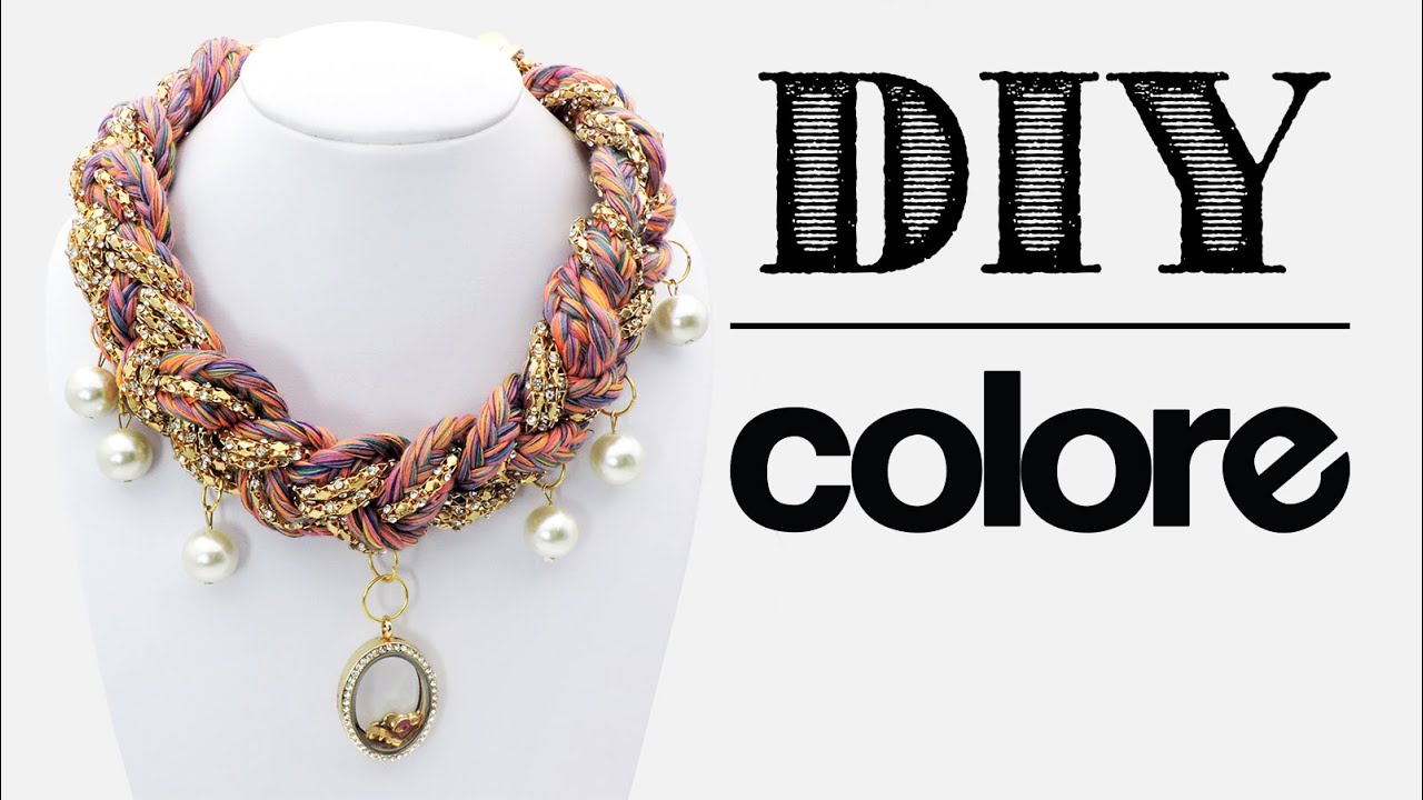 DIY Collar Hilo Trenzado y Relicario | Colore Accesorios
