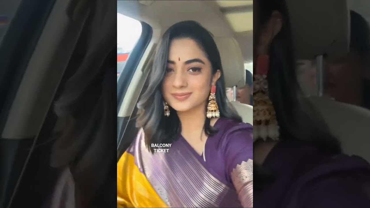 Beautiful Namitha Pramod 😍 #actress #namithapramod #saree #balconyticket #mollywood