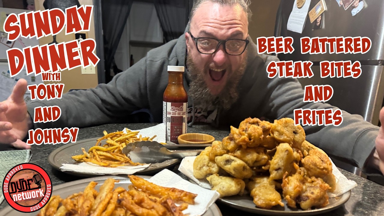 Steak Frites… But DUDE-Style! Beer-Battered Tenderloin + Triple-Fried Fries (Insane Crunch!)