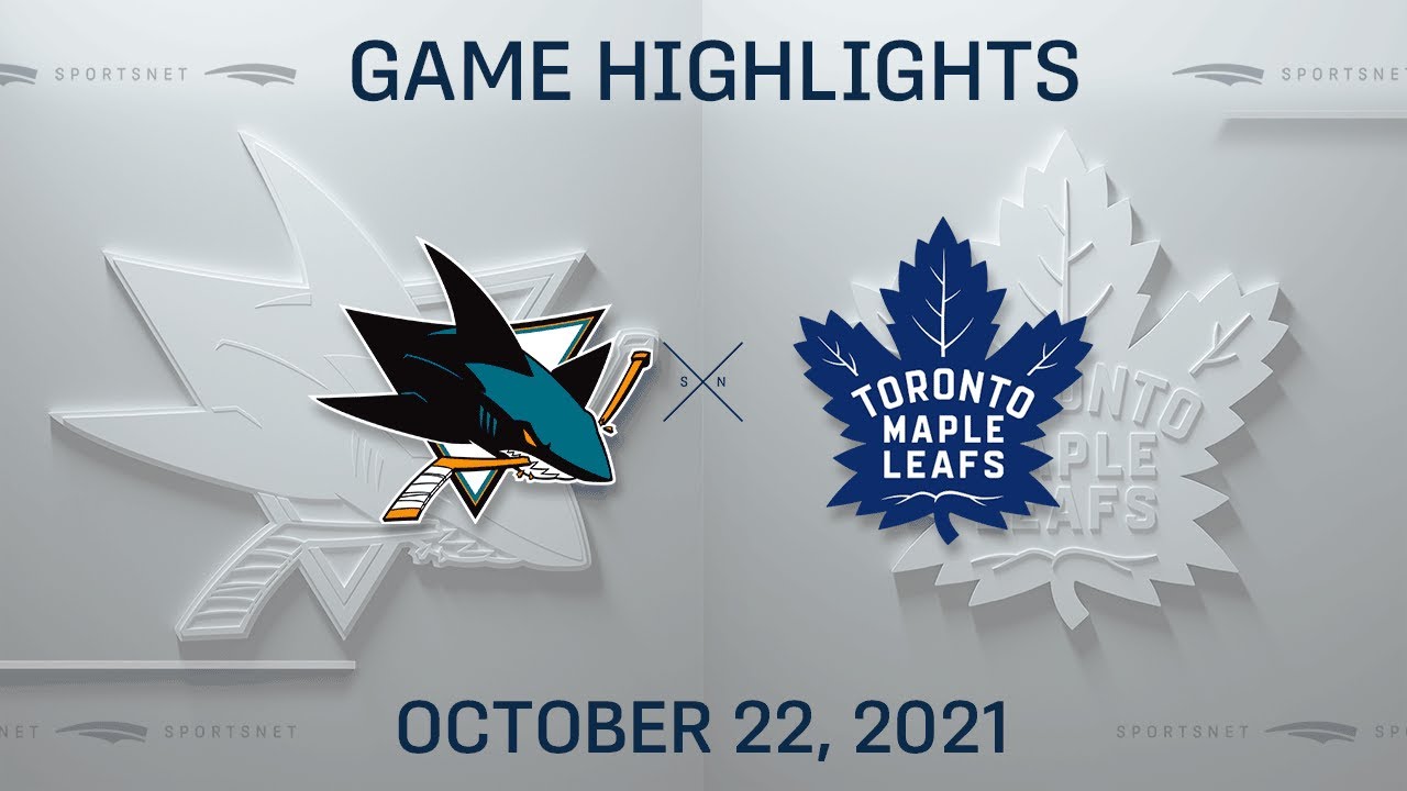NHL Highlights | Sharks vs. Maple Leafs - Oct. 22, 2021