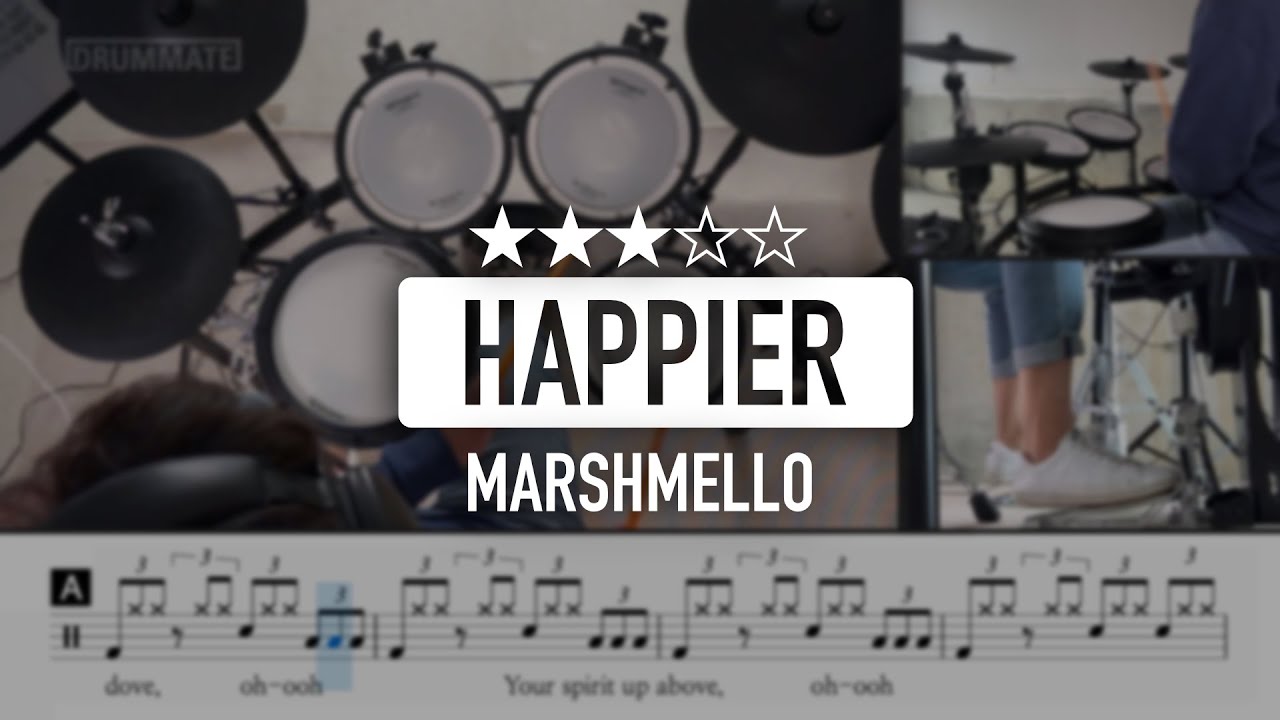 [Lv.12] Happier - Marshmello (ft.Bastille) (★★★☆☆) Drum Cover