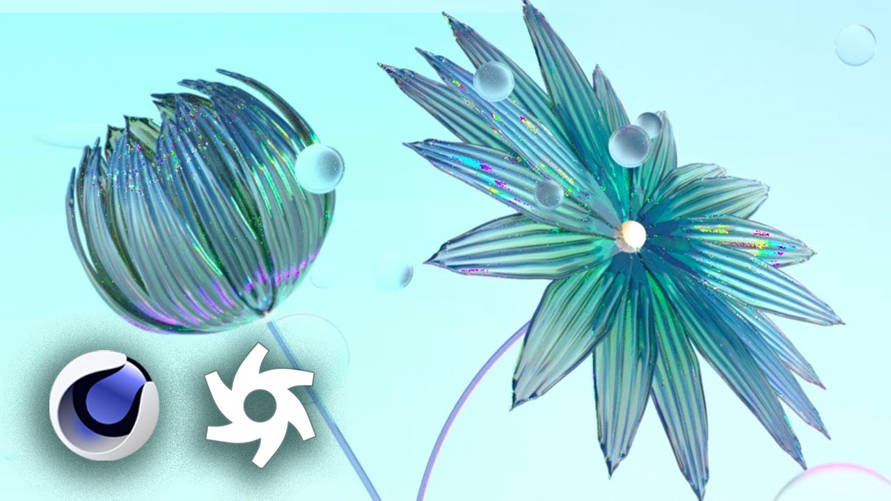 Blooming flower 3d modeling animation [C4D 2023 beginner tutorial]