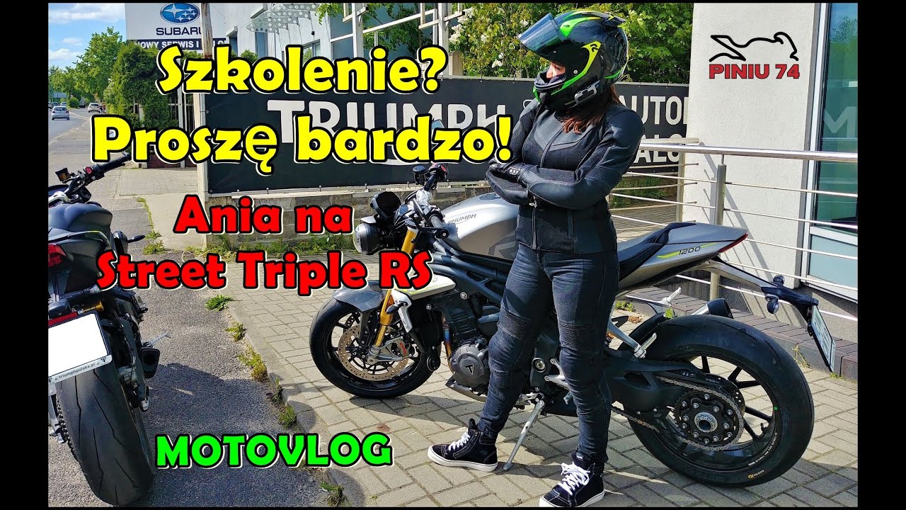 Szkolimy się! | Ania na Street Triple RS | Motovlog