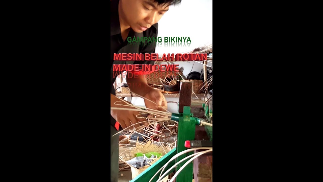 belumbisa beli mesin split rotan jangan khawatir bikin sendiri aja murah meriah.