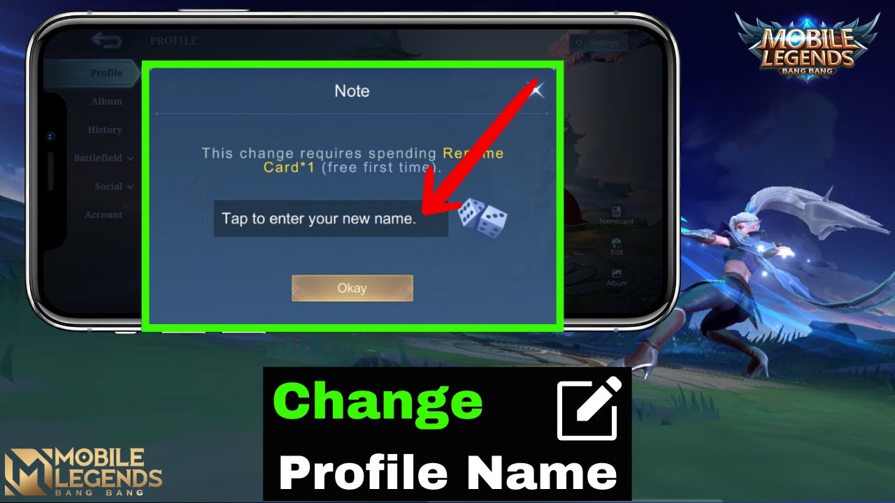 How To Change Name in Mobile Legends 2024 | Change Your MLBB Profile Name