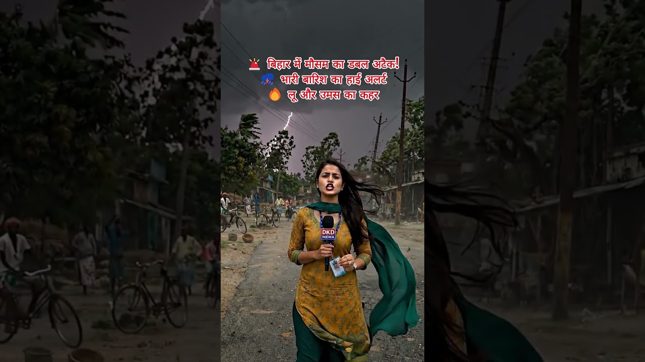 🚨 Bihar Weather Alert: Heavy Rain Aur Heatwave Ka Double Attack #Shorts