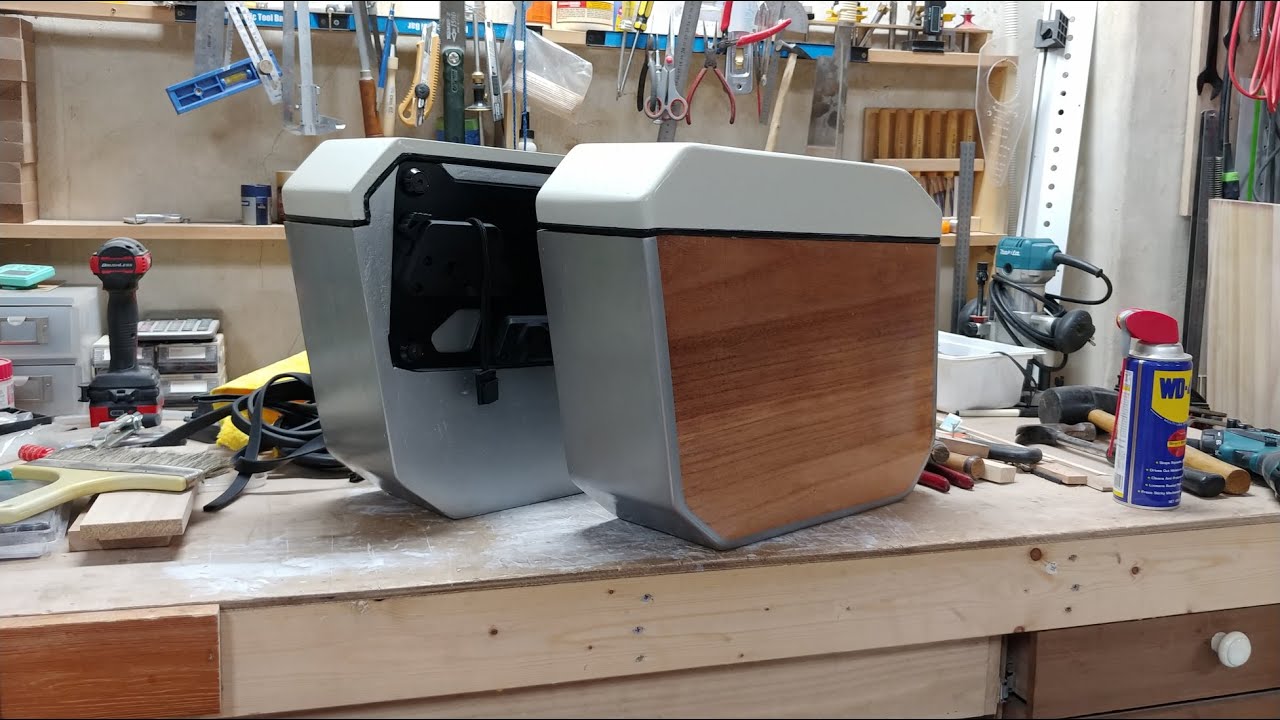 Making wooden Motorcycle pannier