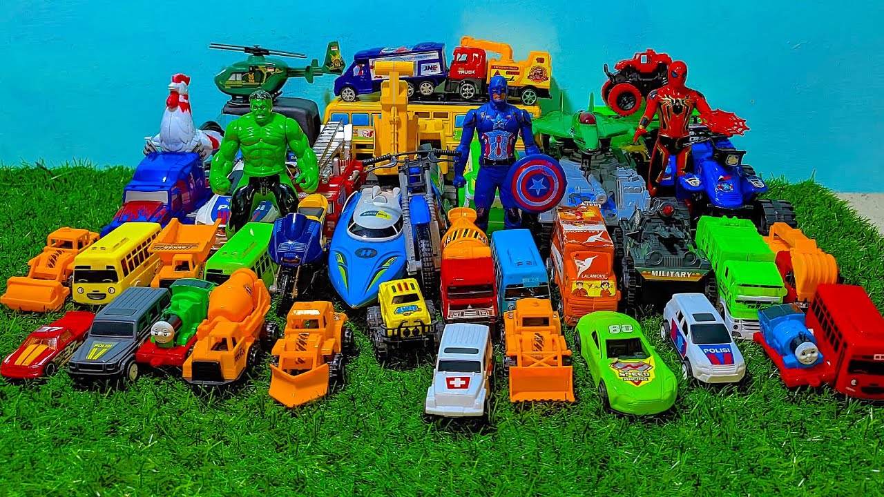 Mobil Mobilan Truk Oleng , Mobil Truk Molen, Mobil Balap, Truk Pasir, Excavator, Mobil Roket, Damkar