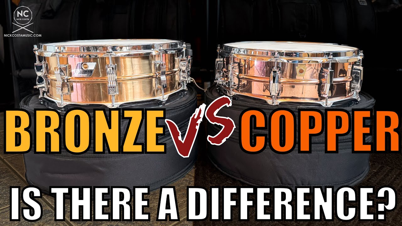 Is there a difference between copper and bronze drums?