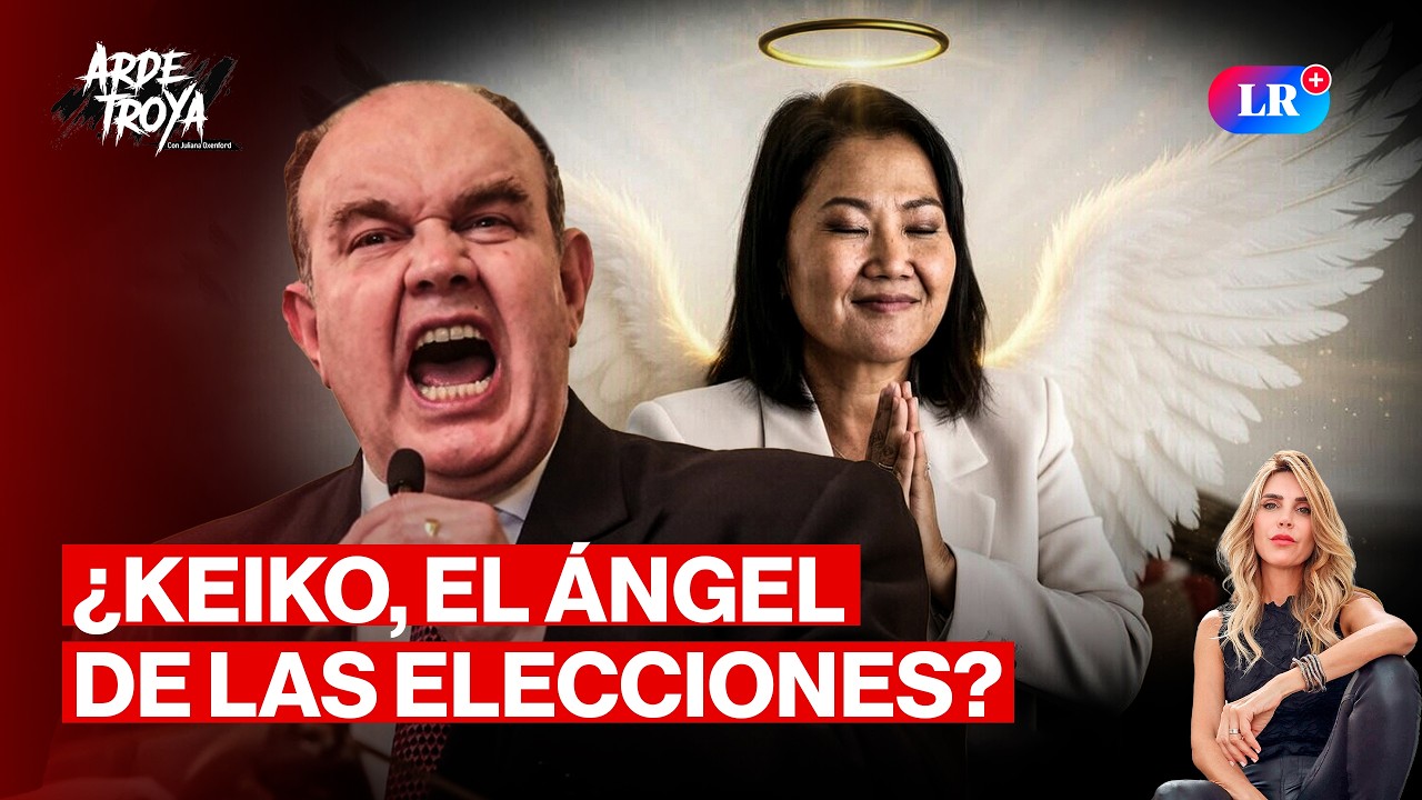 L&Oacute;PEZ ALIAGA PIDE SUSPENDER RESULTADOS Y KEIKO MARCA DISTANCIA | ARDE TROYA  CON JULIANA OXENFORD
