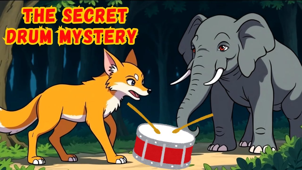 The Secret Drum Mystery | Animal Moral Story for Kids | Panchatantra Tale | Animated Cartoon