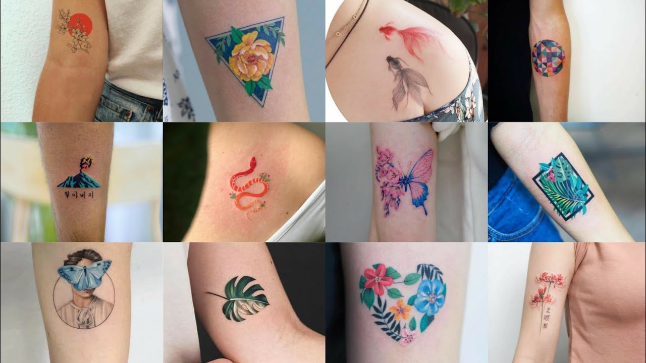 200+ Colorful Tattoo Designs for Girls & Boys / Color tattoo ideas / Colorful Watercolor Tattoos