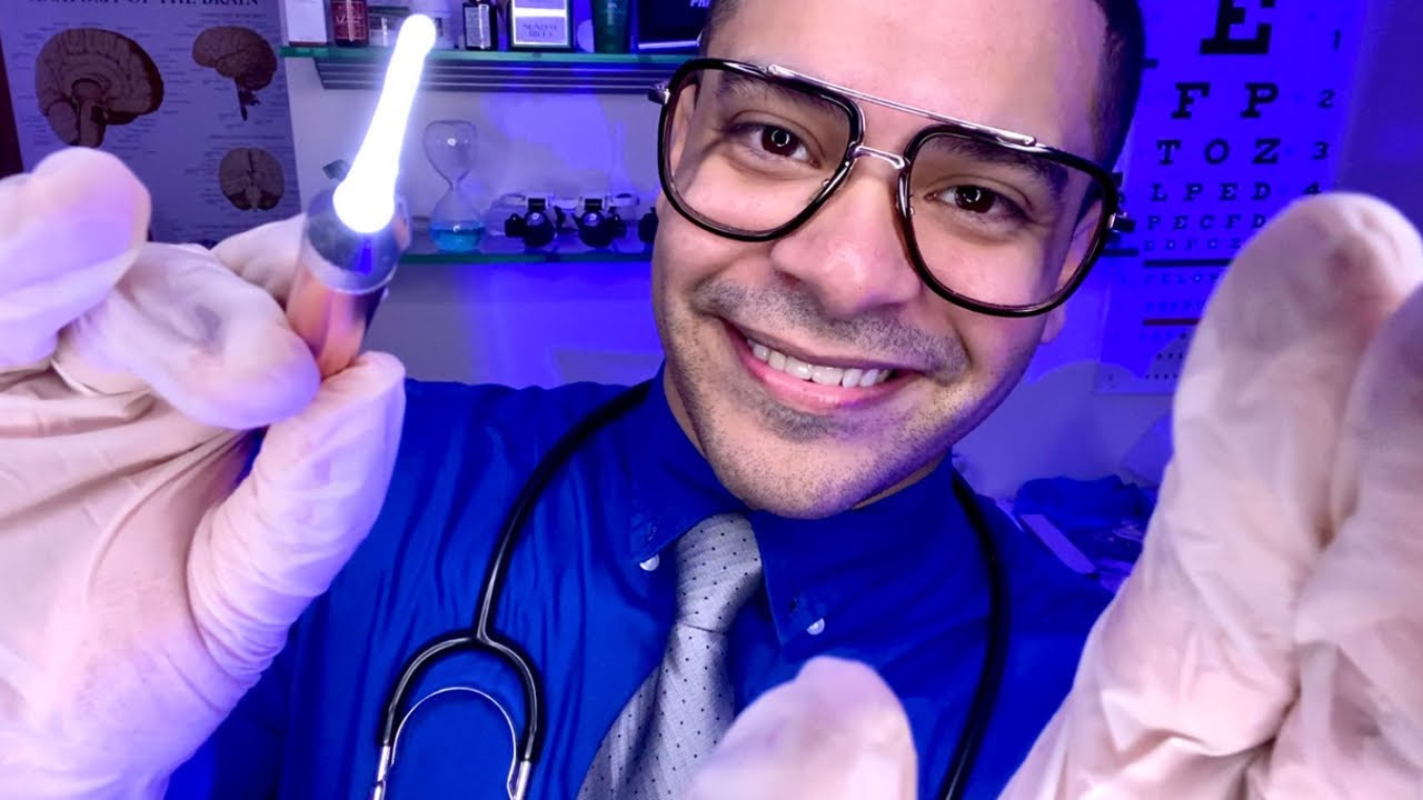ASMR Face Exam Doctor Roleplay Medical Face Touching, Mapping Tracing Personal Attention Soft Spoken