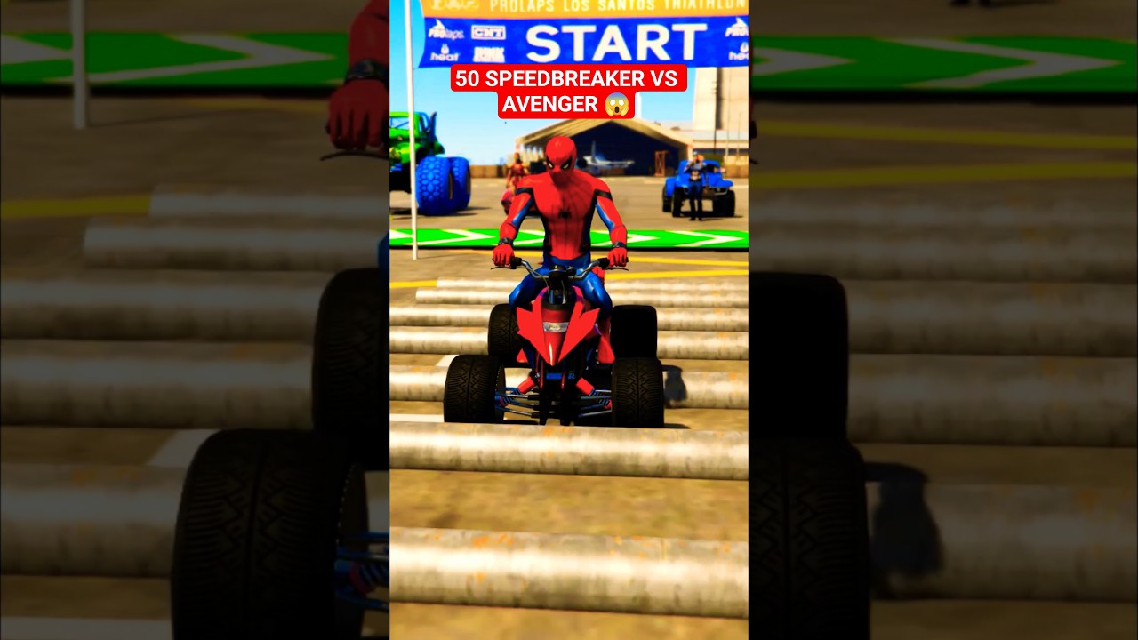 50 SPEEDBREAKER VS AVENGER CHALLENGE 😱|| #shorts #short #gta #youtubeshorts