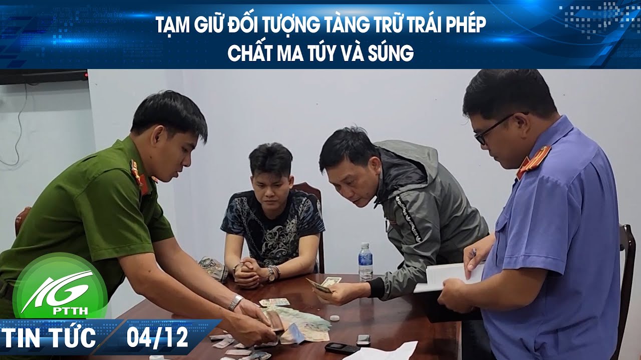 Tạm giữ đối tượng tàng trữ trái phép chất ma túy và súng | THKG