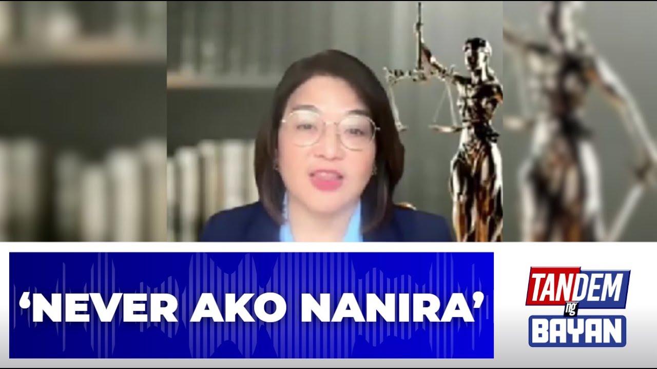 Iginiit ni Usec. Castro na wala siyang siniraan at ibinahagi lamang ang kanyan...| Tandem ng Bayan