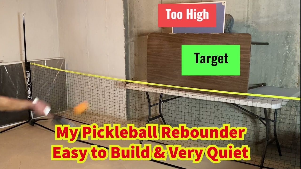 Pickleball Rebound Wall - Easy to Build and Very Quiet
