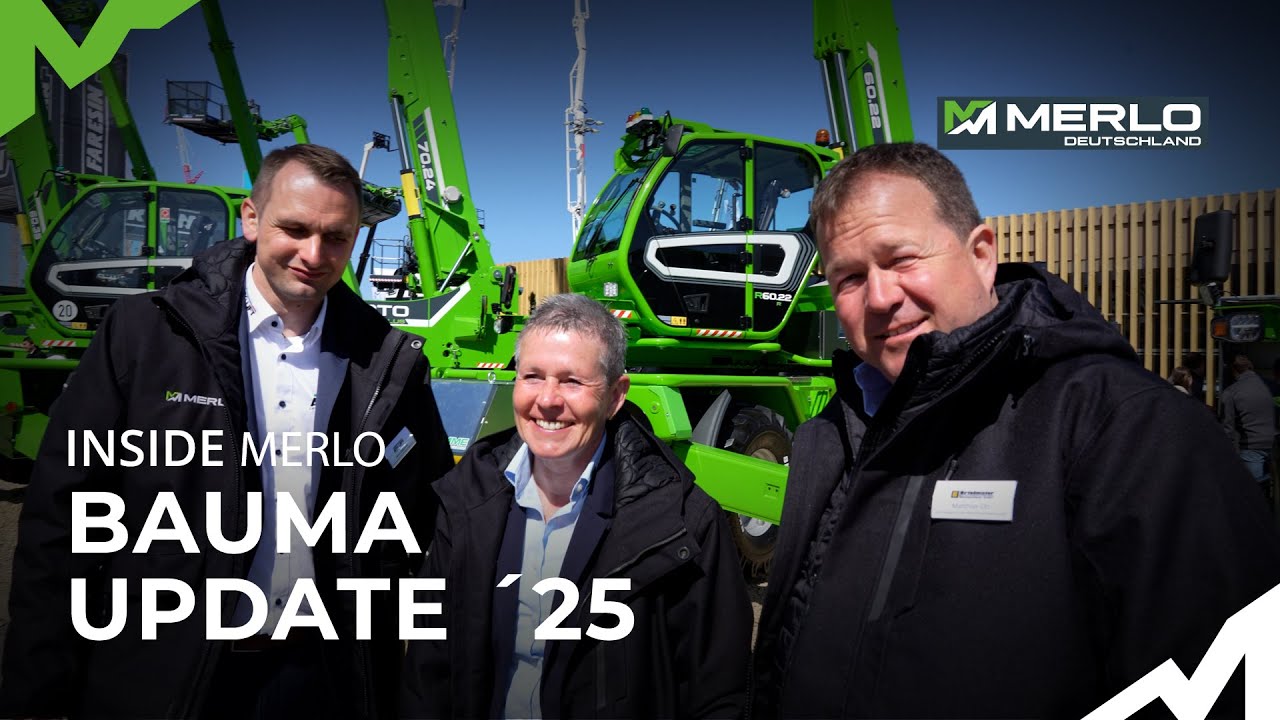 bauma ´25 Merlo Update: Teleskoplader Walkaround zu den Konzepten Kompakt bis Roto
